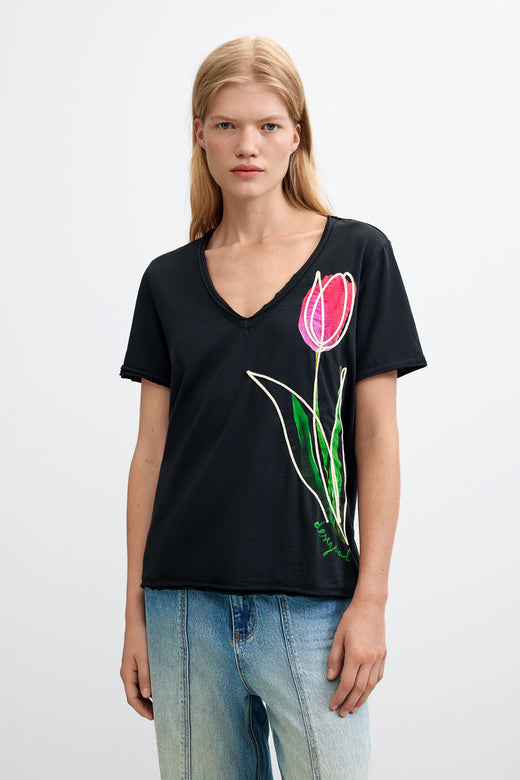 Camiseta Desigual Tulipa Mujer 26WWTK382000
