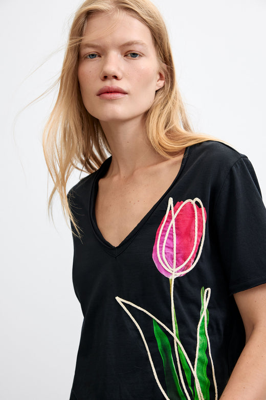 Camiseta Desigual Tulipa Mujer 26WWTK382000