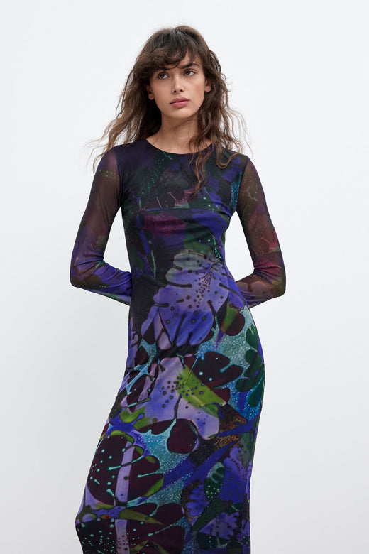Vestido Desigual Leafs_Lacroi Mujer 26WWVK015025