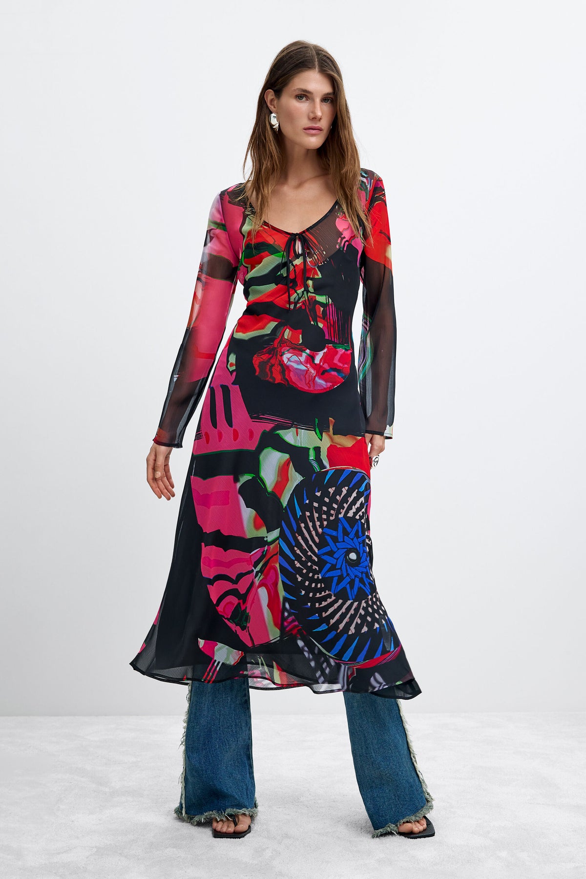 Vestido Desigual Galaxia Ml_Lacroix Mujer 26WWVW282000