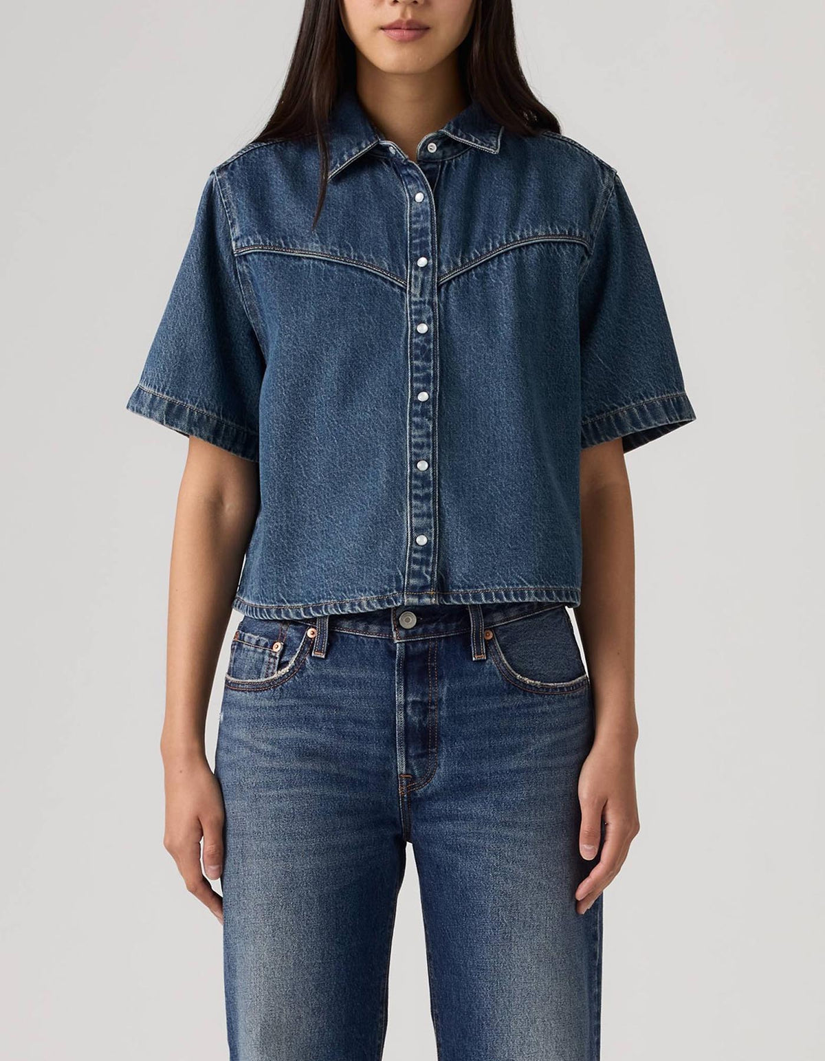 Camisa Manga Corta Levis Mujer 236125